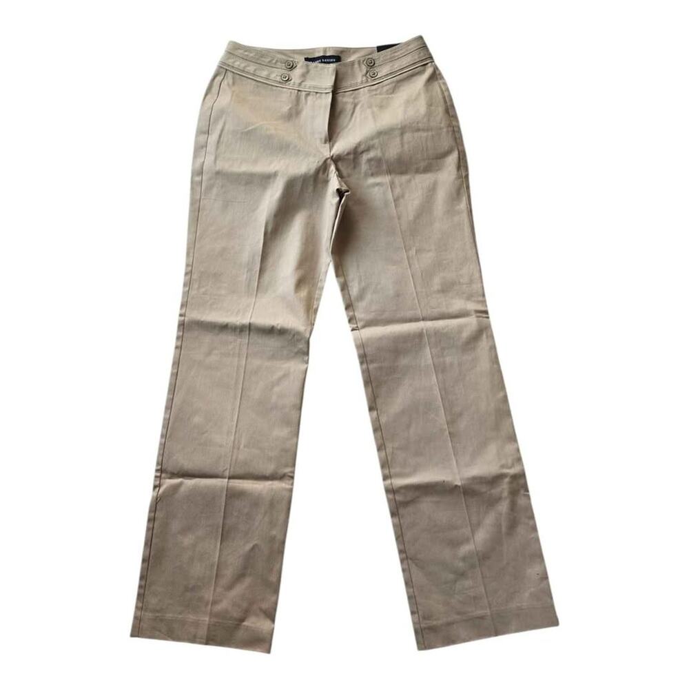 Larry Levine Curvy Fit Safari Khaki Pants Size 6